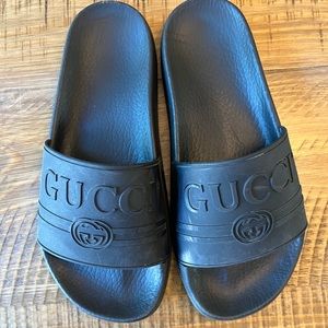 Black Gucci Slides sz 7